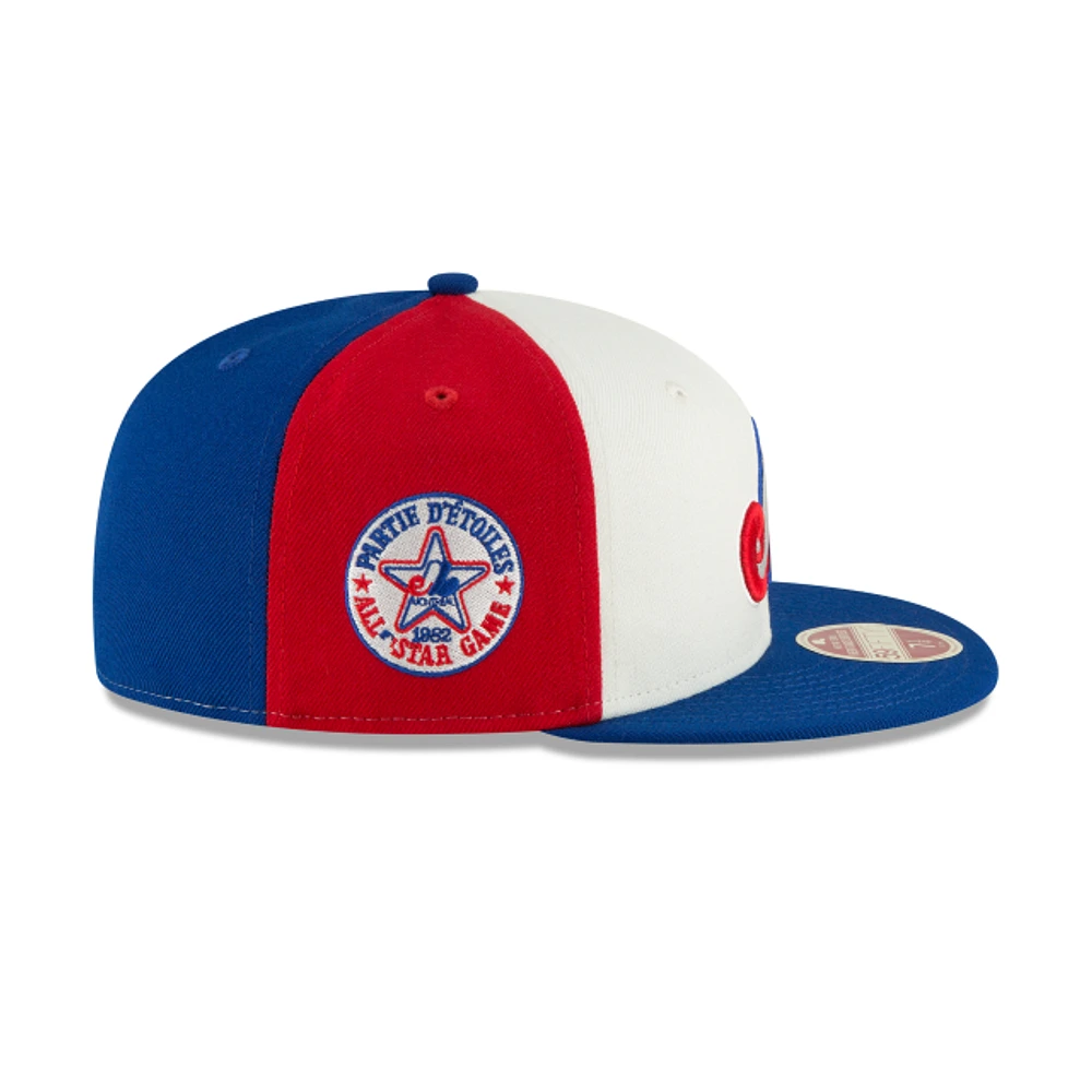 MLB Hat 5950 Cooperstown 1982 All Star Game Expos (Beige & Royal Blue)