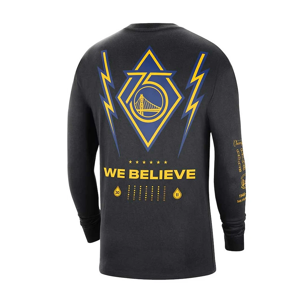 NBA Youth Long Sleeve Shirt Courtside Warriors