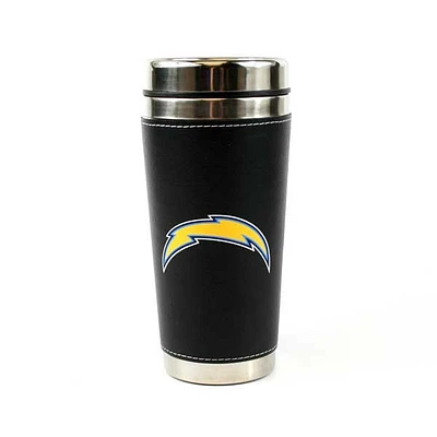 NFL Travel Mug 16oz Leather Wrapped Chargers