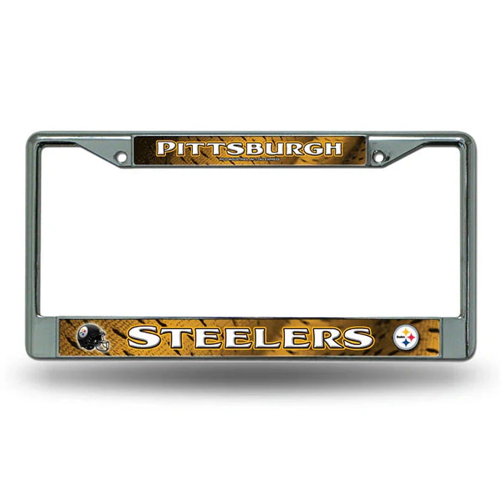 NFL License Plate Frame Chrome Steelers