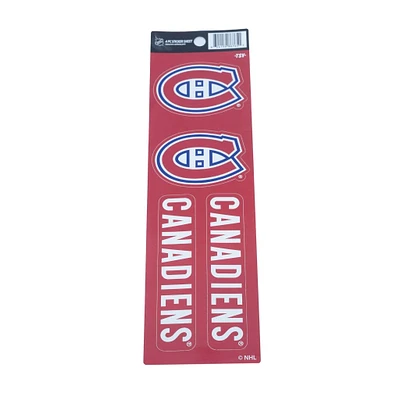 NHL 4Pc Sticker Sheet Canadiens