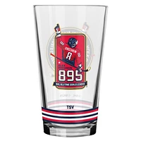 NHL NHL All-Time Leading Goal Scorer 16oz. Mixing Glass Alexander Ovechkin Washington Capitals