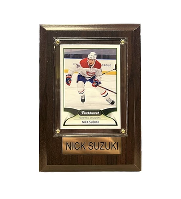 NHL Collectible Plaque with Card 4x6 Parkhurst Nick Suzuki Canadiens