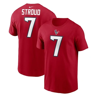 NFL Player T-Shirt Name And Number C.J. Stroud Texans