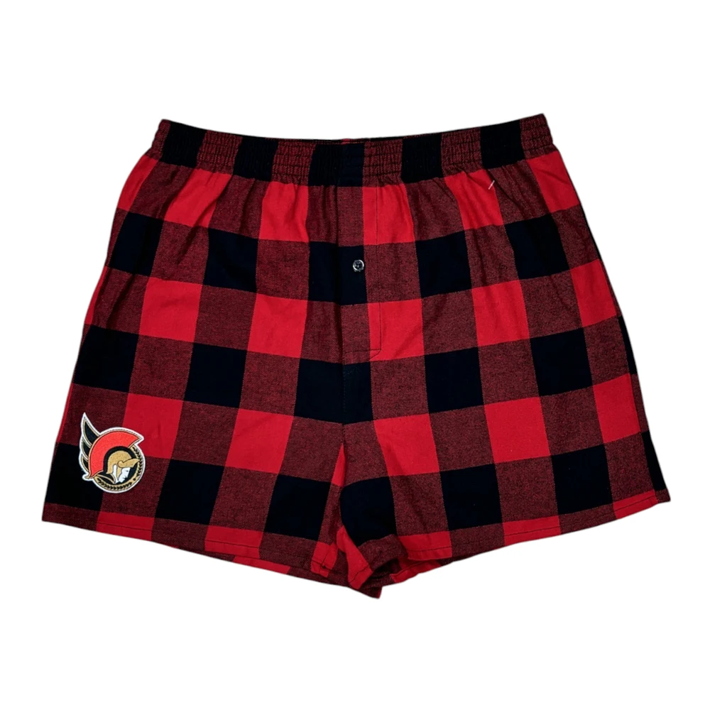 NHL PJ Shorts Buffalo Plaid Senators