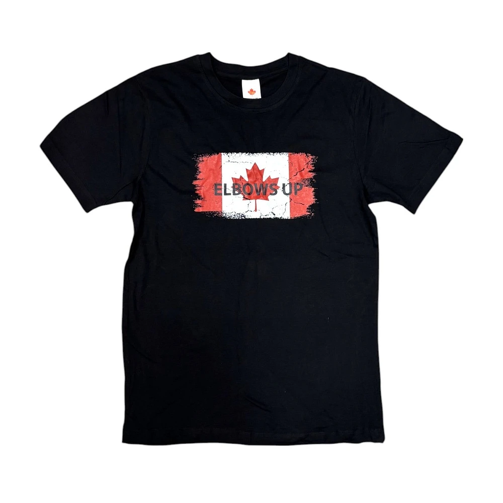 Country T-Shirt Elbows Up Brush Stroke Canada