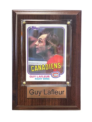 NHL Collectible Plaque with Card 4x6 Topps Guy Lafleur Canadiens