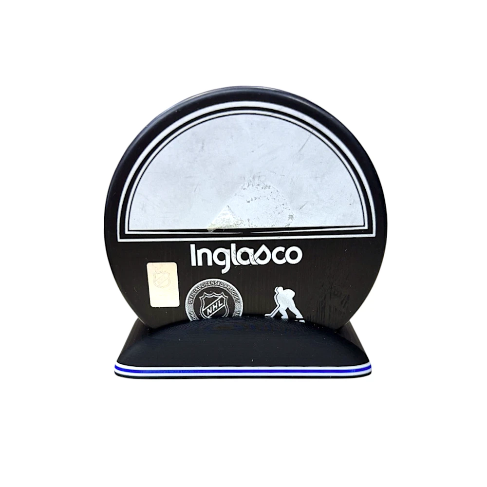 Puck Display Stand White & Blue