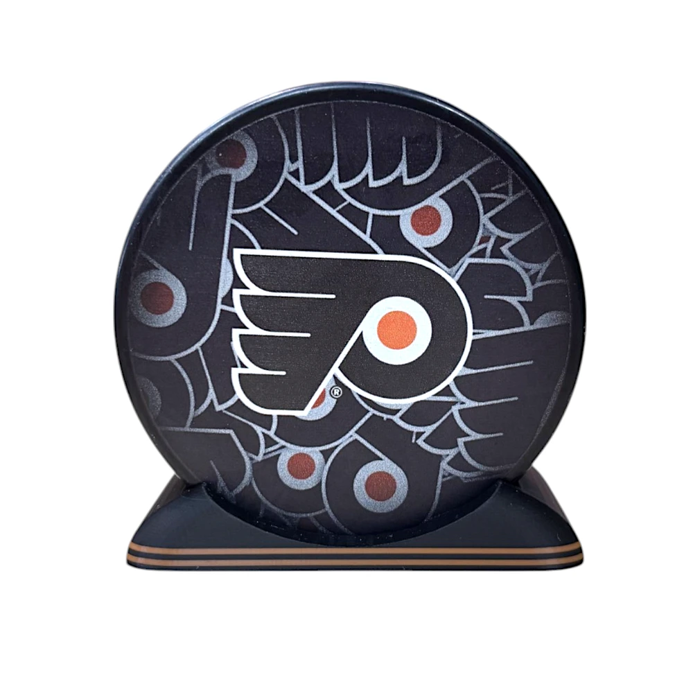 Puck Display Stand Orange and Black