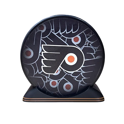 Puck Display Stand Orange and Black