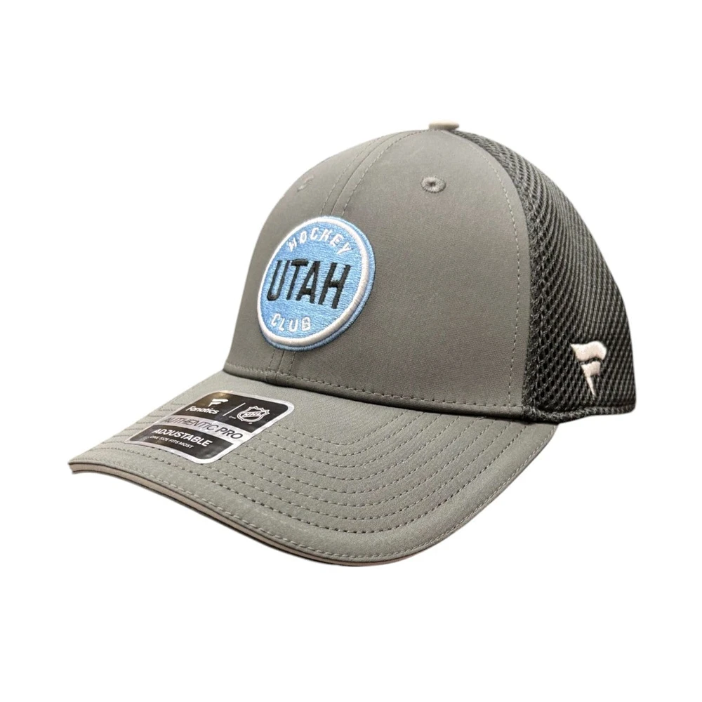 NHL Hat Structured Adjustable Rink Storm Gray Utah Hockey Club