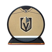 Puck Display Stand Gold, Red & Silver