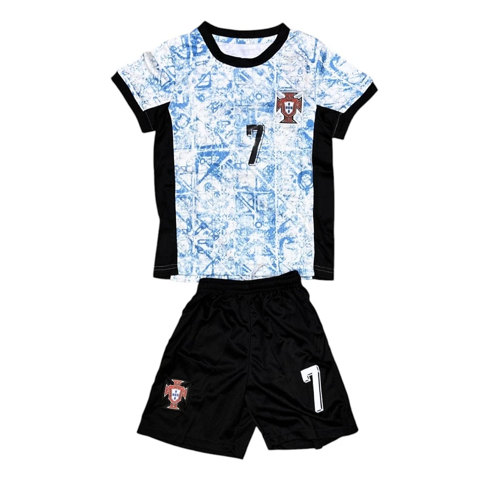 Country Youth Player Soccer Jersey Kit #7 Portugal