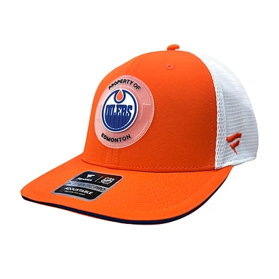 NHL Hat Structured Adjustable Trucker Authentic Pro Rink Side 6 2025 Oilers