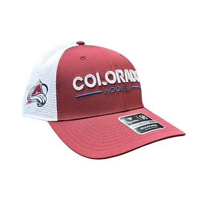 NHL Hat Structured Adjustable Trucker Authentic Pro Rinkside2 2025 Avalanche