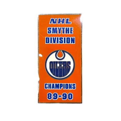 NHL Lapel Pin Smythe Division Champs - Oilers (Sticky Back