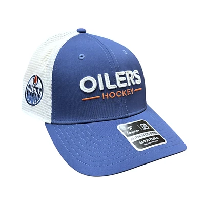 NHL Hat Structured Adjustable Trucker Authentic Pro Rinkside2 2025 Oilers