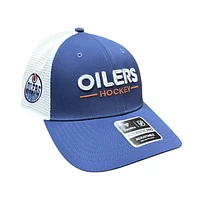 NHL Hat Structured Adjustable Trucker Authentic Pro Rinkside2 2025 Oilers