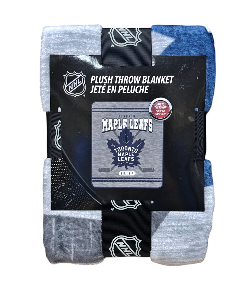 NHL Micro Plush Throw Blanket Maple Leafs