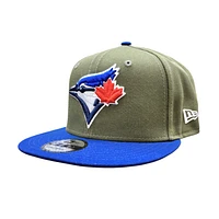 MLB Hat 950 Basic Snapback 2Tone Army Green Blue Jays