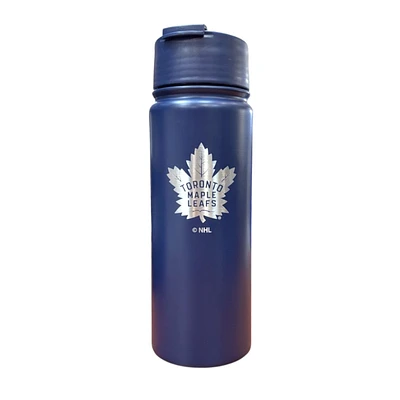 NHL Stainless Steel Water Bottle 18oz. Executive Blue Maple Leafs
