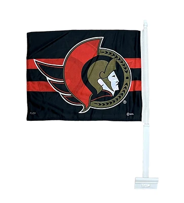 NHL Car Flag 11x15 Senators (Black)