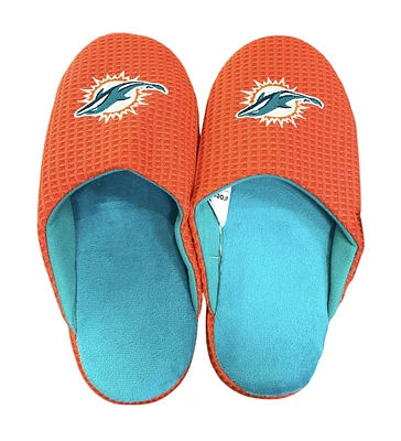 NFL Slippers Waffle Logo Dolphins