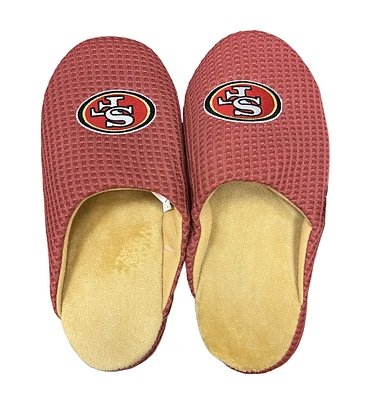 NFL Slippers Waffle Logo 49ers