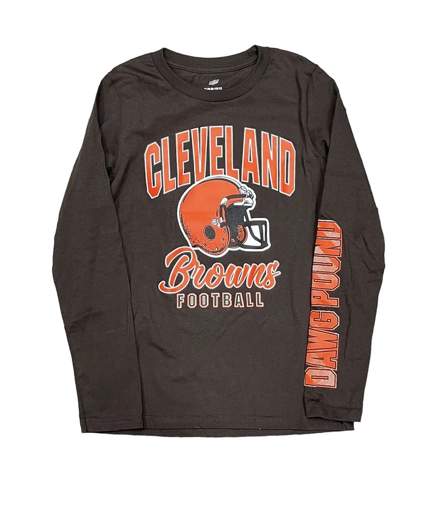 NFL Youth Long Sleeve Shirt Game Day Browns