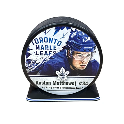 Puck Display Stand White & Blue
