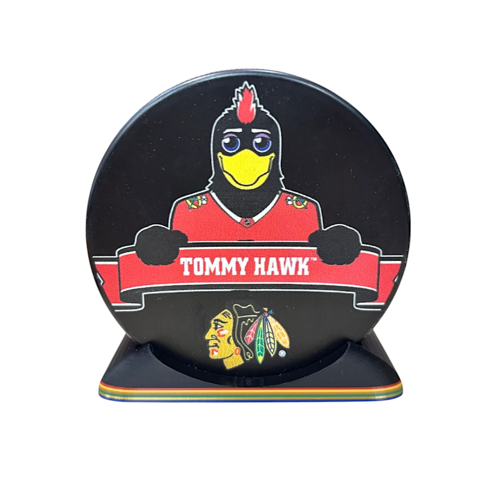 Puck Display Stand Red, Yellow, Green, Gold and Blue