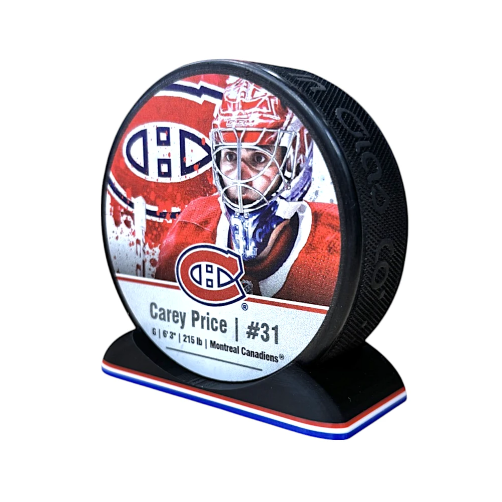 Puck Display Stand Red, White and Blue