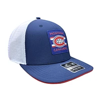 NHL Hat Structured Adjustable Trucker Authentic Pro Rink Side Navy 2026 Canadiens