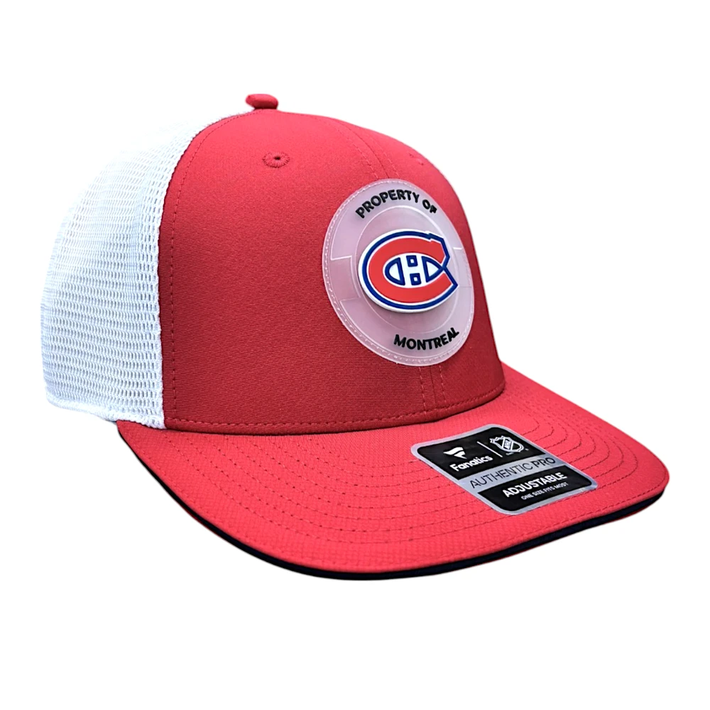 NHL Hat Structured Adjustable Trucker Authentic Pro Rink Side 6 2025 Canadiens