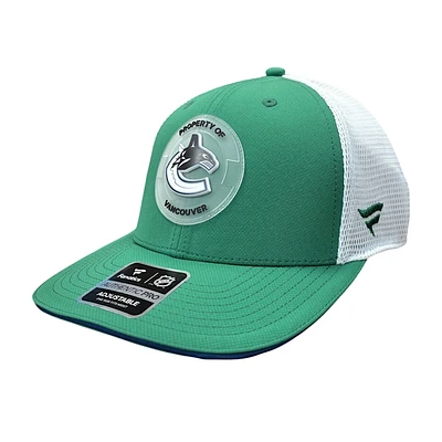 NHL Hat Structured Adjustable Trucker Authentic Pro Rink Side 6 2025 Canucks