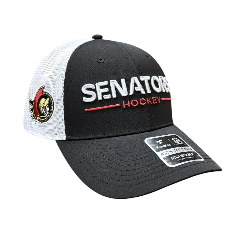 NHL Hat Structured Adjustable Trucker Authentic Pro Rinkside2 2025 Senators