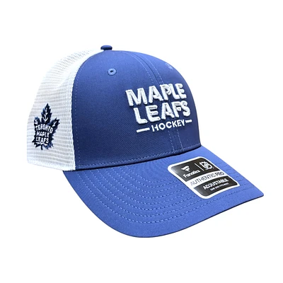 NHL Hat Structured Adjustable Trucker Authentic Pro Rinkside2 2025 Maple Leafs