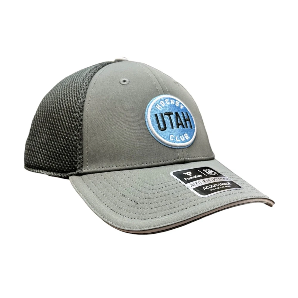 NHL Hat Structured Adjustable Rink Storm Gray Utah Hockey Club