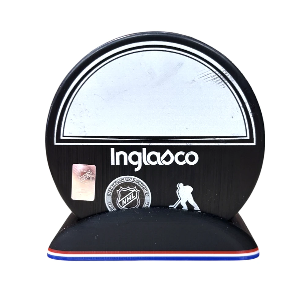 Puck Display Stand Red, White and Blue