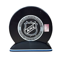 Puck Display Stand White & Light Blue