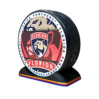 Puck Display Stand Gold, Red & Blue