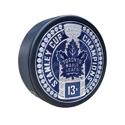 NHL Puck Stanley Cup Dynasty Trimflexx Design Maple Leafs