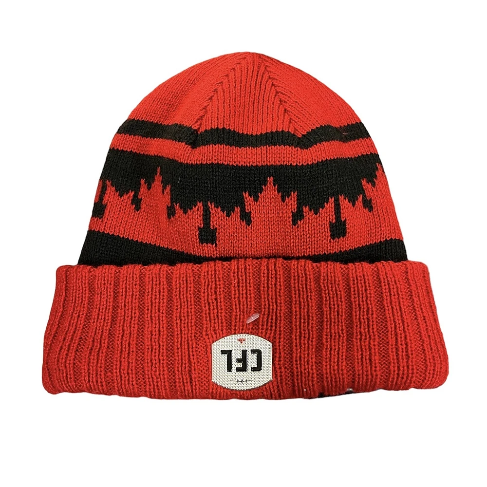 CFL Knit Hat On Field 2019 Sport Knit Cuffed Stampeders