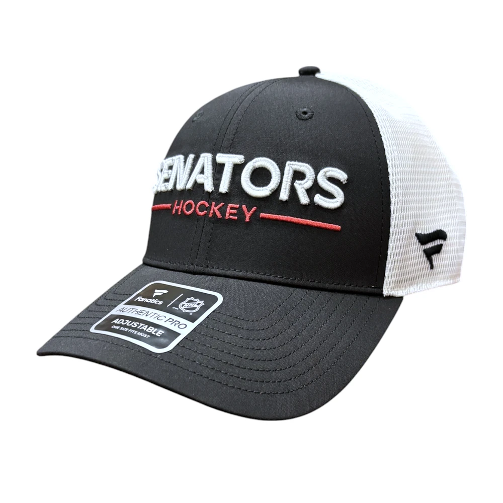 NHL Hat Structured Adjustable Trucker Authentic Pro Rinkside2 2025 Senators