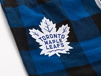 NHL PJ Pant Buffalo Plaid Maple Leafs