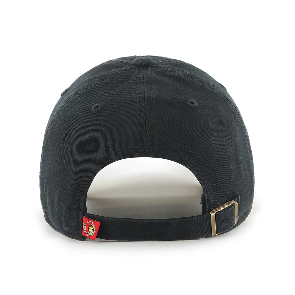 NHL Hat Clean Up Black On Black Senators
