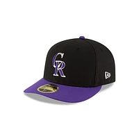 MLB Hat LP5950 AC Perf Alt Rockies (Black and Purple)