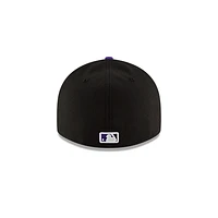 MLB Hat LP5950 AC Perf Alt Rockies (Black and Purple)