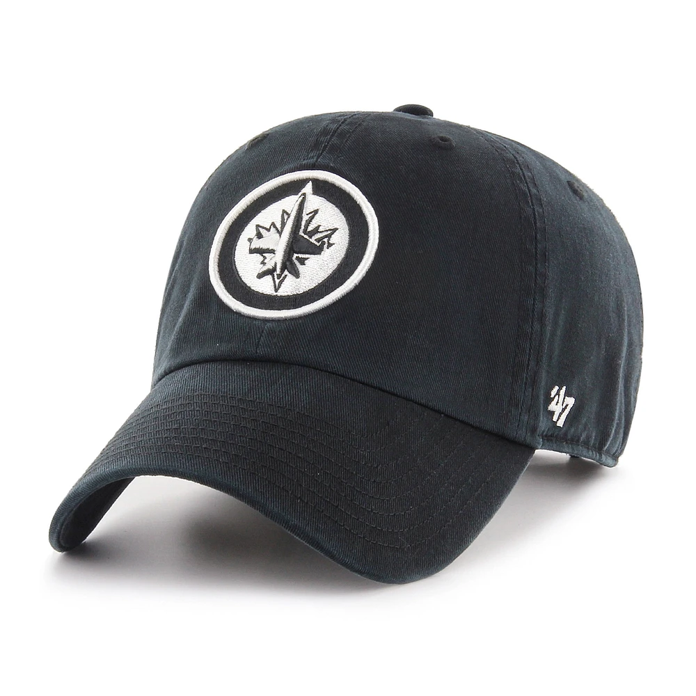 NHL Hat Clean Up Black & White Jets