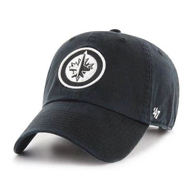 NHL Hat Clean Up Black & White Jets